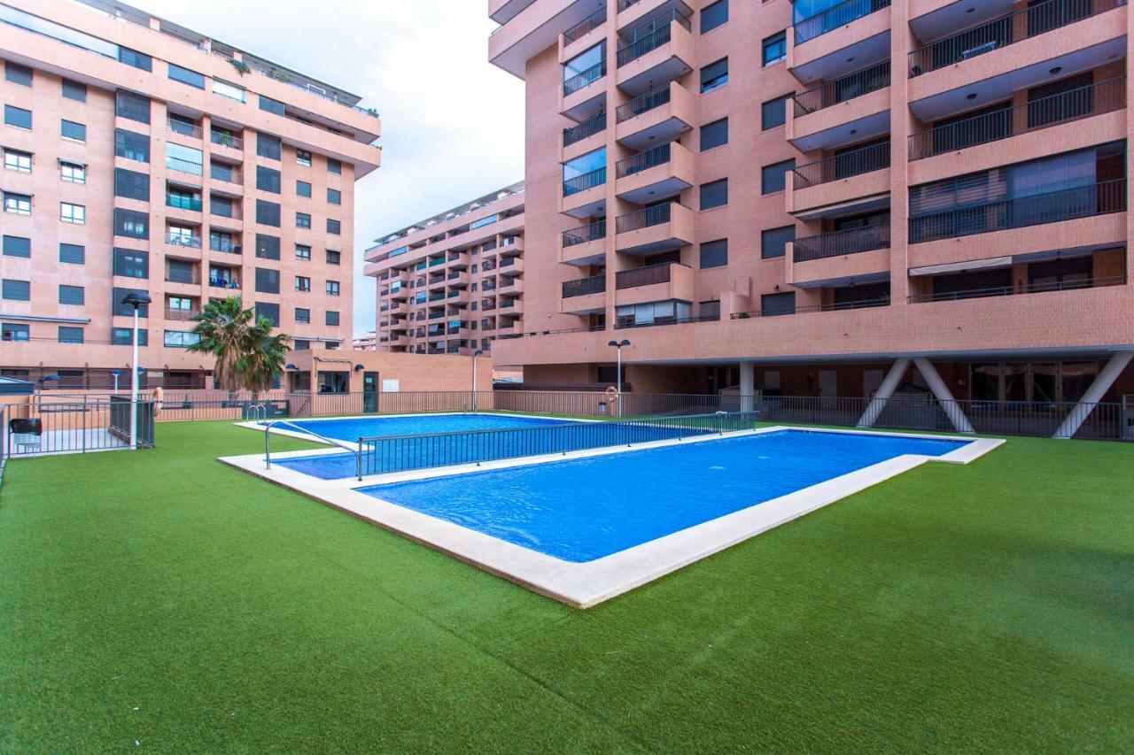 Apartment On The Beach,Pool,Wifi,Garage,Valencia Exteriör bild